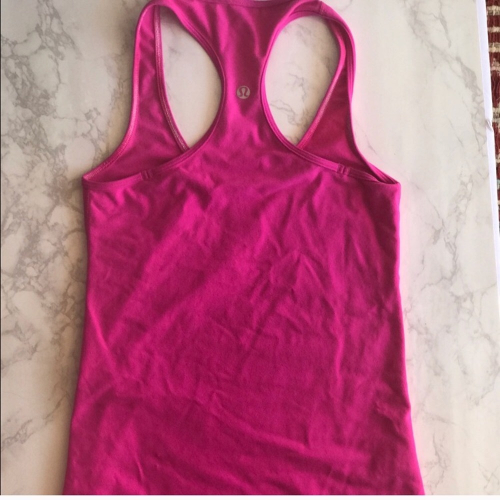 Lululemon hot pink tank size 6 great condition